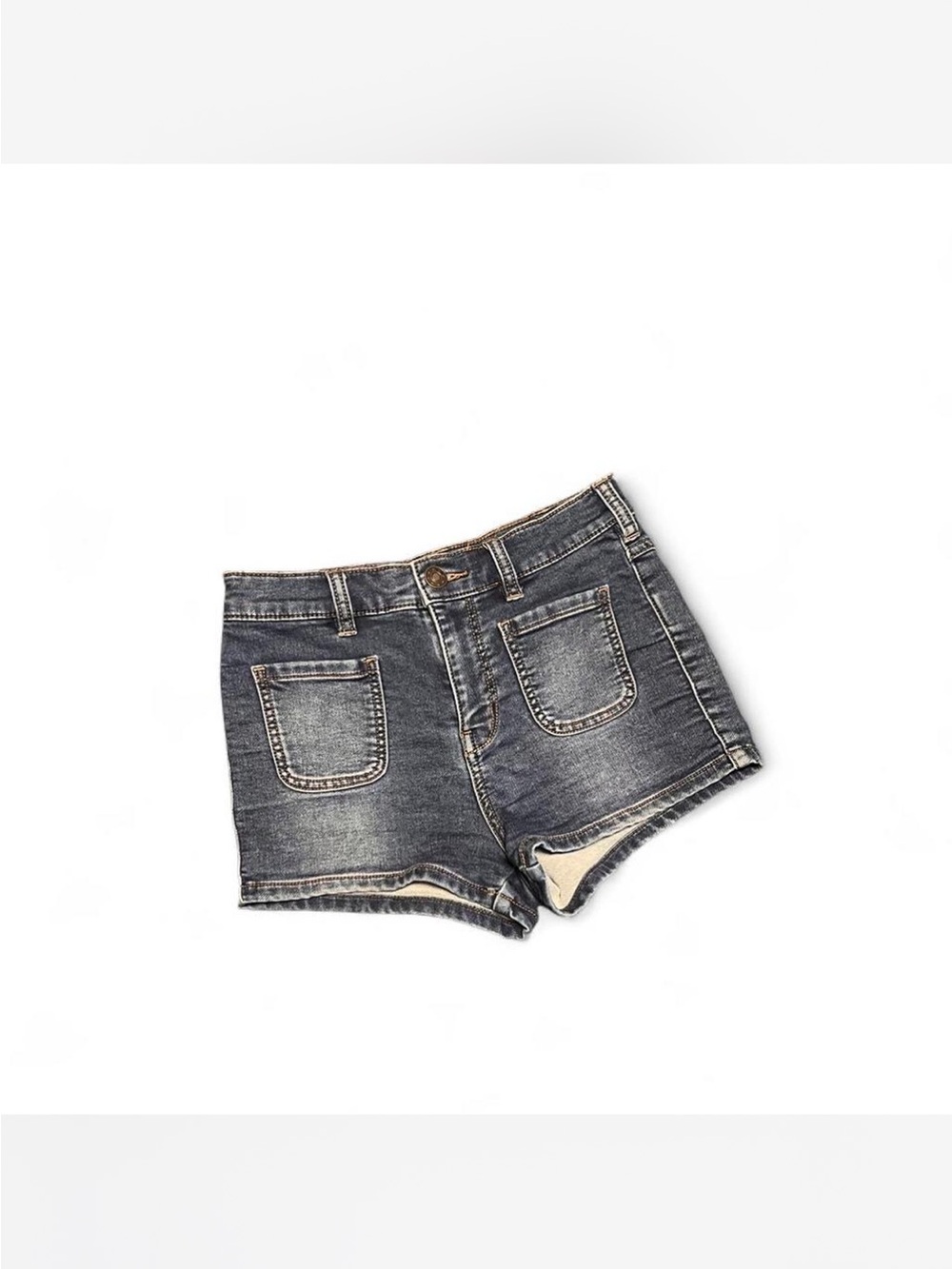 Free People Retro Sailor Style Jean Shorts